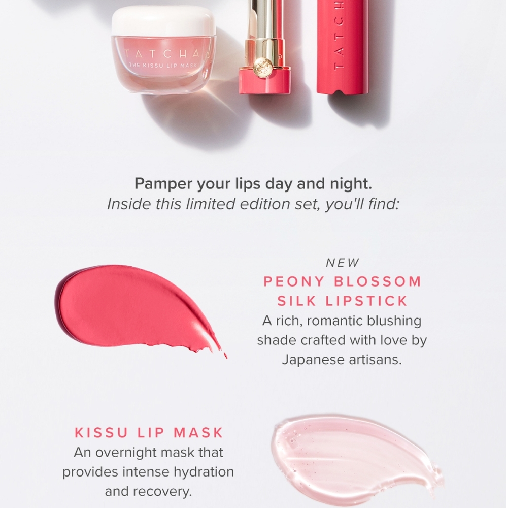 Tatcha Blushing Lips Duo RARE New - Picture 5 of 5